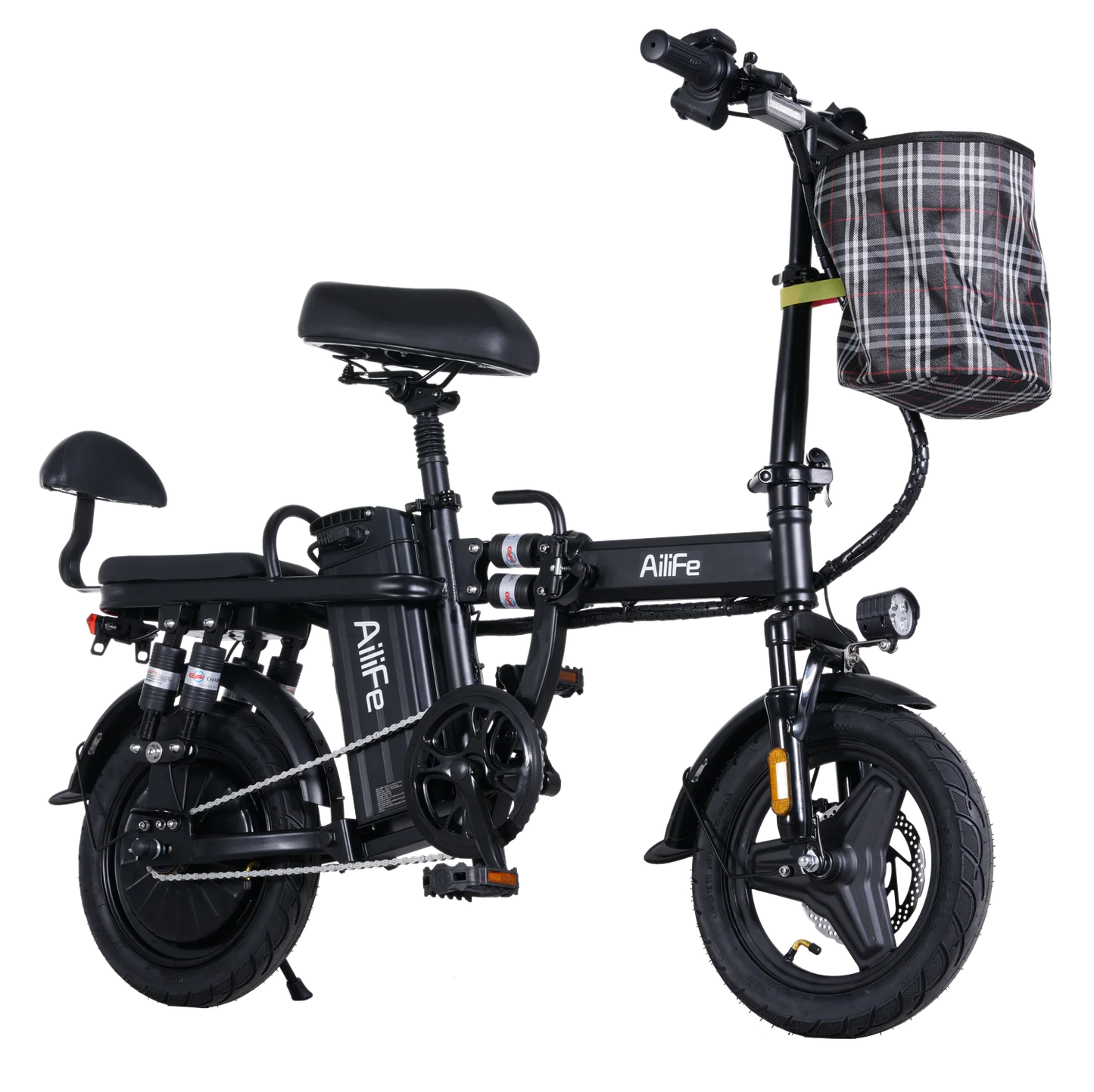 Foldable E-Bike 20MPH Foldable Adult Electric Bicycle 48V 20Ah Folding Commuter Electric Bike with Removable Battery