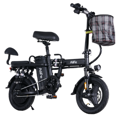 Foldable E-Bike 20MPH Foldable Adult Electric Bicycle 48V 20Ah Folding Commuter Electric Bike with Removable Battery