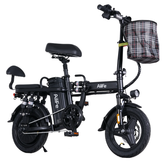 Foldable E-Bike 20MPH Foldable Adult Electric Bicycle 48V 20Ah Folding Commuter Electric Bike with Removable Battery