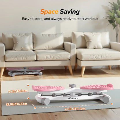 MERACH Waist Twisting Fitness Tool Exercise Twist Boards Waist Twister Machine Balance Board for Foot Massage and Weight Loss