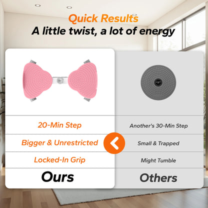 MERACH Waist Twisting Fitness Tool Exercise Twist Boards Waist Twister Machine Balance Board for Foot Massage and Weight Loss
