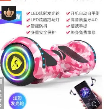 Self-Balancing Vehicle Electric Baby Swing Smart Scooter 10-Inch Bluetooth Hoverboard 2 Wheels Self Balancing Scooter