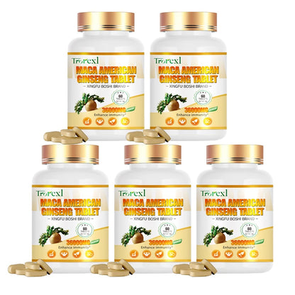 Maca Ginseng Men's Health Tablets Increase Confidence in Bedroom, Vitality Renewal Supplements for Male