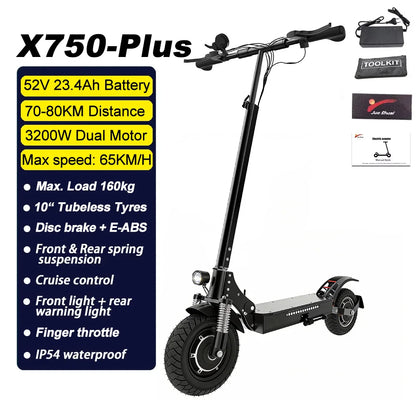 MX AU USA SA CA  in Stock 500W-6000W Adults Electric Scooter 10" 11" Fat Tires Foldable Escooter Free Shipping