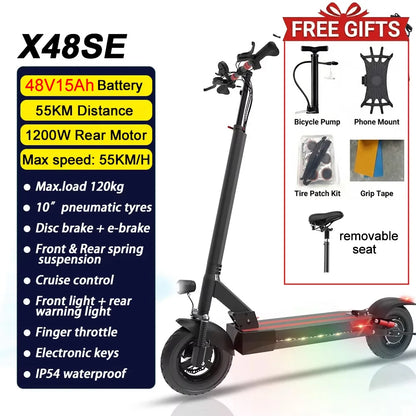 MX AU USA SA CA  in Stock 500W-6000W Adults Electric Scooter 10" 11" Fat Tires Foldable Escooter Free Shipping
