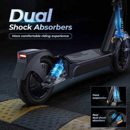 1000W/500W Electric Scooter 10/8.5 Inch 40/20 Mile Max Range Foldable E-scooter with Double Suspension APP Smart Control Scooter
