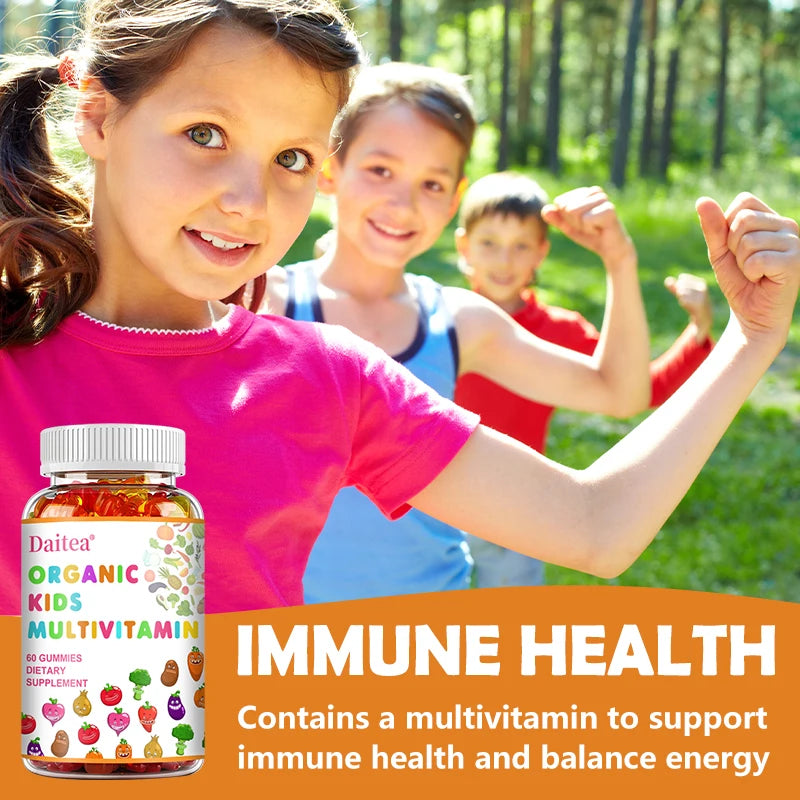 Vitamin C + Zinc Gummies - For Kids - Support Immune & Bone Health - 60 Gummies