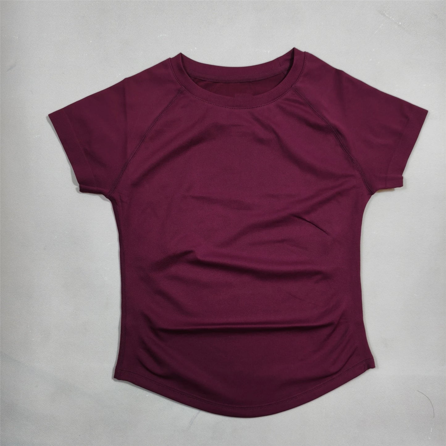 2-piece tight-fitting sports short sleeves, high-elastic moisture-wicking quick-drying seamless short sleeves,  for women, yoga