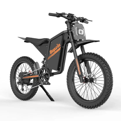BOPZIN Q8 Electric Bicycle 5000W 60V 35AH 45 MPH 25x3" Fat Tires Electric-Motorcycle Hydraulic Brakes Full Suspension UL2849