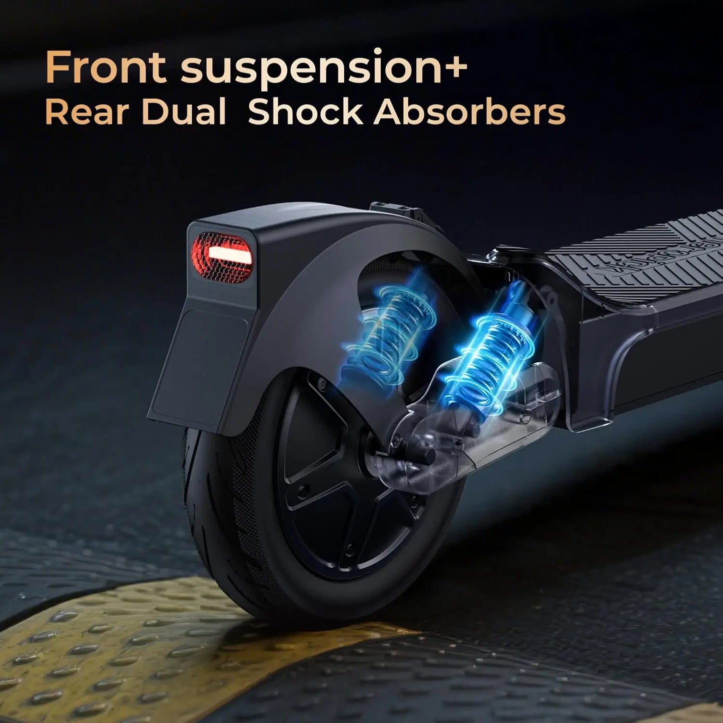 Foldable E-Scooter 1000W 10" Tubeless Tire 40 Miles Long Range Dual Shock Absorption APP Urban Commuter Scooter Family Use