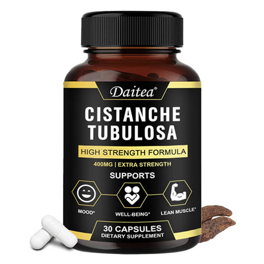 Cistanche Tubulosa 400 Mg Capsules, Support Healthy Muscle, Immunity and Memory , Non-GMO Deitary Supplement