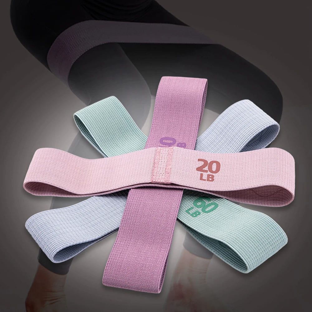 1PCS Resistance Hip Booty Bands Glute Thigh Elastic Workout Bands Squat Circle Stretch Fitness Strips Loops Yoga Gym Equipment