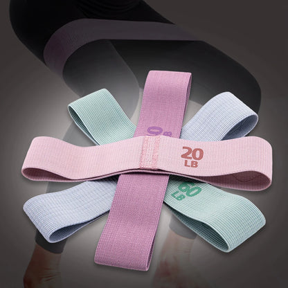 1PCS Resistance Hip Booty Bands Glute Thigh Elastic Workout Bands Squat Circle Stretch Fitness Strips Loops Yoga Gym Equipment