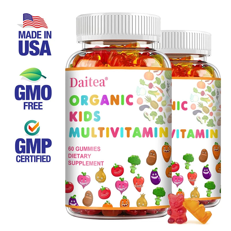 Vitamin C + Zinc Gummies - For Kids - Support Immune & Bone Health - 60 Gummies