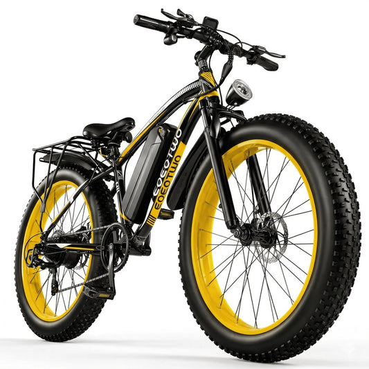 1500W Fat Tire Electric Bike for Adults 26"x4.0 All Terrain Ebike 34MPH Fast Mountain E-Bike 48V Long Range Snow Beach Bicycle