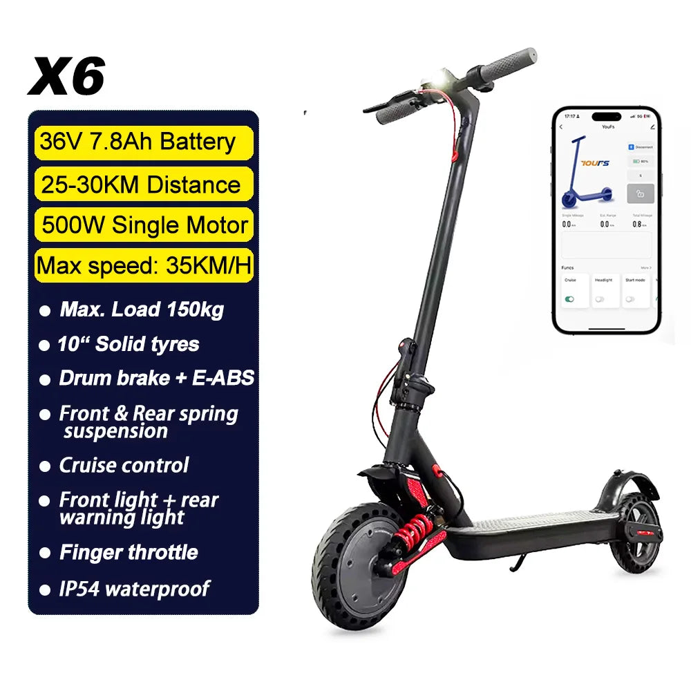 MX AU USA SA CA  in Stock 500W-6000W Adults Electric Scooter 10" 11" Fat Tires Foldable Escooter Free Shipping