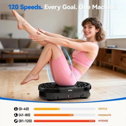 Vibration Plate Shaking Exercise Trainer 120 Speed Levels 9 Modes Anti-Slip Oscillating Platform for gym Workout Body Shaping