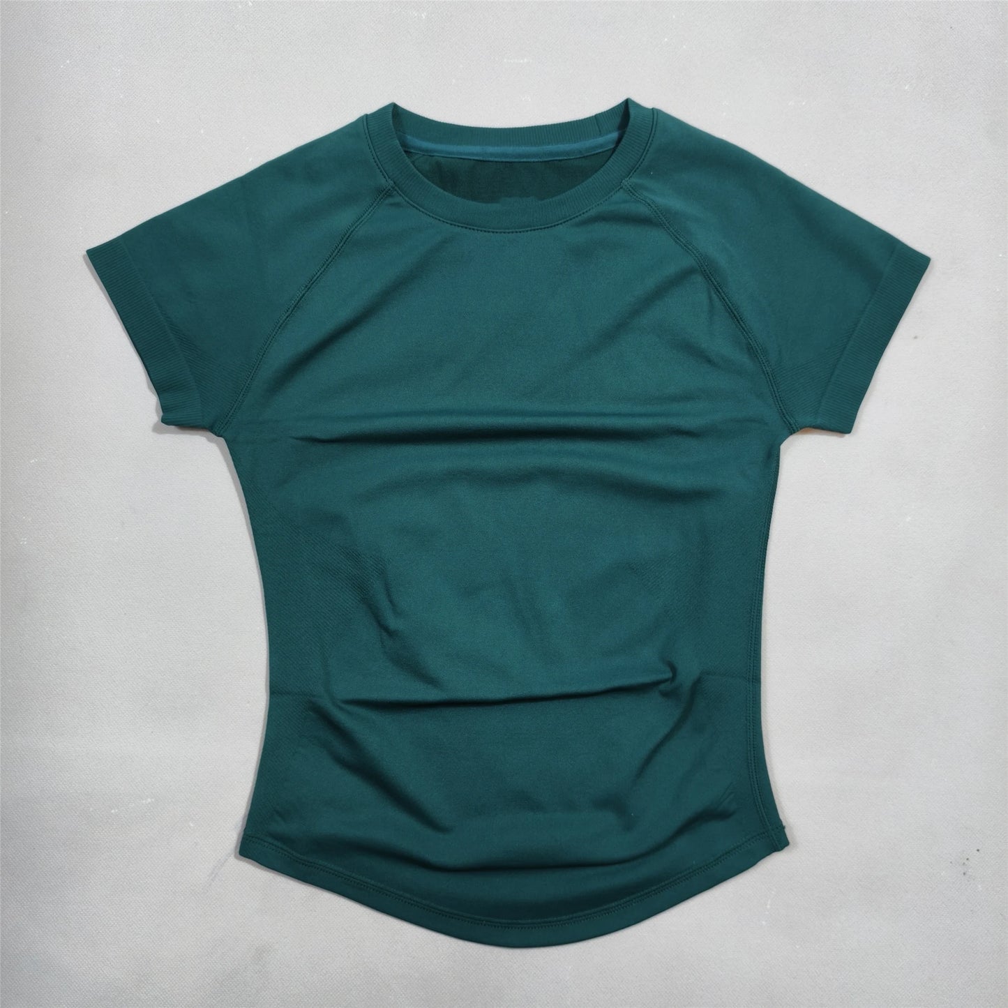 2-piece tight-fitting sports short sleeves, high-elastic moisture-wicking quick-drying seamless short sleeves,  for women, yoga