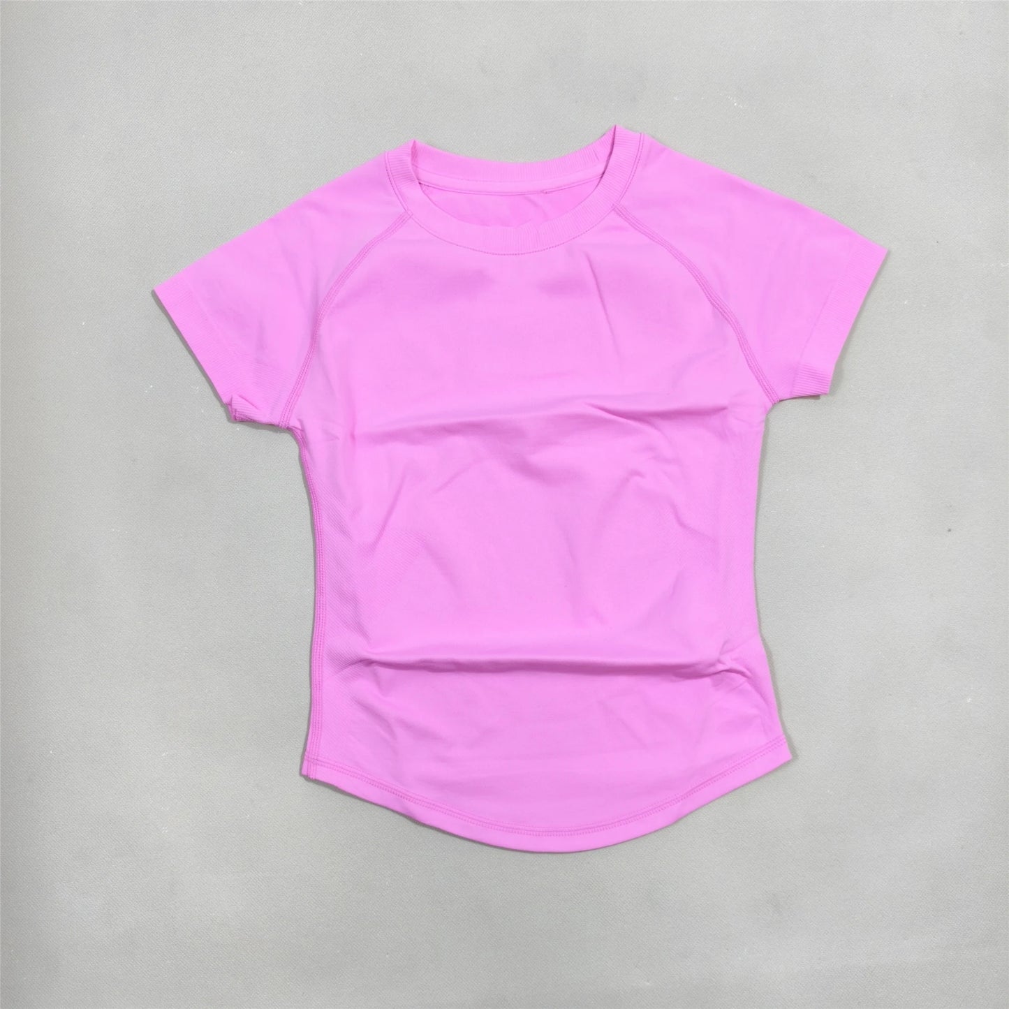 2-piece tight-fitting sports short sleeves, high-elastic moisture-wicking quick-drying seamless short sleeves,  for women, yoga