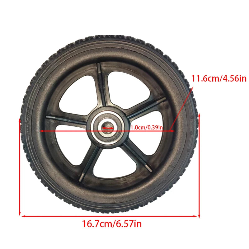 6.5-Inch solid wheels with plastic hubs/rims for electric scooters, smart folding electric longboard hoverboards