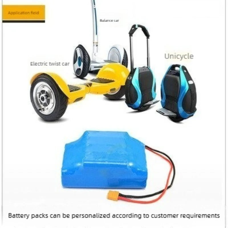 36V 20000mAh Superior Lithium-Ion Rechargeable Battery for Electric Self-Suction Hoverboard Unicycle 20AH Long-Lasting Power